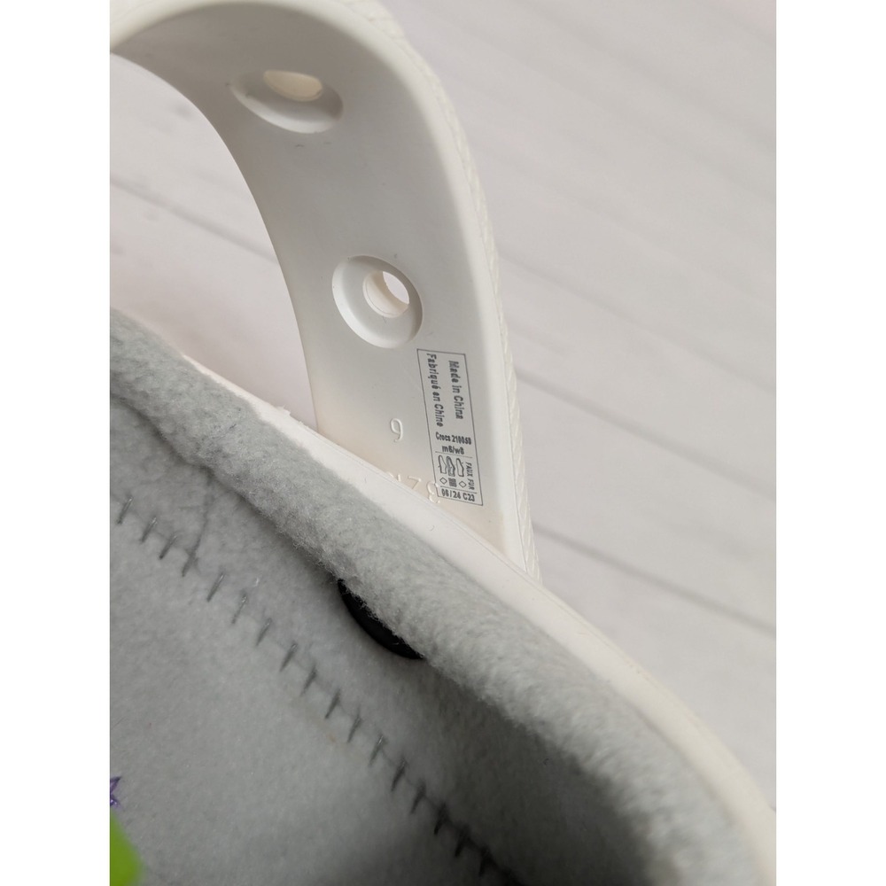 Adult Crocs Classic Lined Overpuff Clog Size W-8 M-6 WHITE Warm Slip On Slippers - Picture 12 of 12